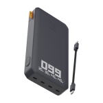 Batterie externe pour les appareils à charge rapide 27 000 mAh couleur noir quatrième vue