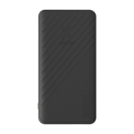 Powerbank à charge rapide avec technologie FastCharge 10 000 mAh couleur noir deuxième vue frontale