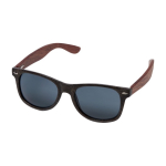 Lunettes de soleil rétro fabriquées en partie à partir de café couleur marron foncé