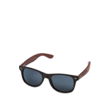 Lunettes de soleil rétro fabriquées en partie à partir de café avec zone d'impression