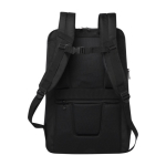Sac à dos résistant pour ordinateur portable en polyester recyclé 17” couleur noir deuxième vue arrière