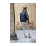 Sac à dos résistant pour ordinateur portable en polyester recyclé 17” couleur noir image nature morte 2