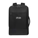 Sac à dos résistant pour ordinateur portable en polyester recyclé 17” avec zone d'impression