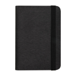 Porte-passeport RFID en polyester recyclé avec plusieurs poches couleur marron foncé deuxième vue frontale