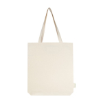 Sac en coton biologique avec de longues anses 180 g/m² 11L couleur naturel deuxième vue frontale