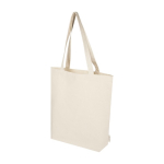 Sac en coton biologique avec de longues anses 180 g/m² 11L couleur naturel