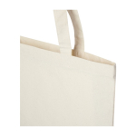 Sac en coton biologique avec de longues anses 180 g/m² 11L couleur naturel vue détail 2