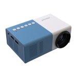 Mini-projecteur Prixton Cinema pour diffuser des vidéos en Full HD couleur blanc/bleu deuxième vue