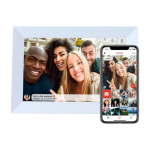 Cadre photo numérique Prixton Prado 10” avec application ”Frameo” couleur blanc deuxième vue