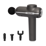 Pistolet de massage sans fil Prixton MGF80 Synergy avec 4 têtes couleur noir