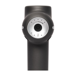 Pistolet de massage sans fil Prixton MGF80 Synergy avec 4 têtes couleur noir deuxième vue arrière