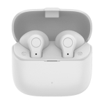 Écouteurs sans fil Prixton TWS155 en plastique ABS et BT 5.0 couleur blanc deuxième vue frontale