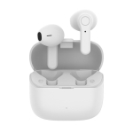 Écouteurs sans fil Prixton TWS155 en plastique ABS et BT 5.0 couleur blanc troisième vue frontale