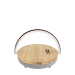 Enceinte Prixton 4 en 1 de 10W avec LED et base de charge sans fil avec zone d'impression