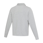 Polo unisexe en coton biologique style rugby 280 g/m² Elevate NXT couleur gris chiné troisième vue arrière