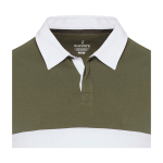 Polo unisexe en coton biologique style rugby 280 g/m² Elevate NXT vue détail 1