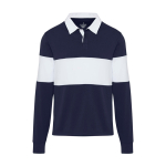 Polo unisexe en coton biologique style rugby 280 g/m² Elevate NXT deuxième vue frontale