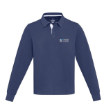 Polo unisexe en coton biologique style rugby 280 g/m² Elevate NXT avec zone d'impression