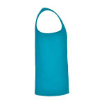 T-shirt de sport pour enfant 140 g/m² Roly Kinder-Sportshirt mit abnehmbarem Etikett, 140 g/m2, Roly couleur turquoise deuxième vue latérale