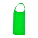 T-shirt de sport pour enfant 140 g/m² Roly Kinder-Sportshirt mit abnehmbarem Etikett, 140 g/m2, Roly couleur vert lime vue latérale