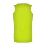 T-shirt de sport pour enfant 140 g/m² Roly Kinder-Sportshirt mit abnehmbarem Etikett, 140 g/m2, Roly couleur jaune fluorescent deuxième vue arrière