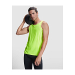T-shirt de sport pour enfant 140 g/m² Roly Kinder-Sportshirt mit abnehmbarem Etikett, 140 g/m2, Roly couleur jaune fluorescent image nature morte
