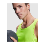 T-shirt de sport pour enfant 140 g/m² Roly Kinder-Sportshirt mit abnehmbarem Etikett, 140 g/m2, Roly couleur jaune fluorescent image nature morte 2