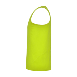 T-shirt de sport pour enfant 140 g/m² Roly Kinder-Sportshirt mit abnehmbarem Etikett, 140 g/m2, Roly couleur jaune fluorescent vue latérale