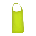 T-shirt de sport pour enfant 140 g/m² Roly Kinder-Sportshirt mit abnehmbarem Etikett, 140 g/m2, Roly couleur jaune fluorescent deuxième vue latérale