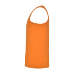 T-shirt de sport pour enfant 140 g/m² Roly Kinder-Sportshirt mit abnehmbarem Etikett, 140 g/m2, Roly couleur orange fluorescent vue latérale