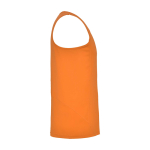 T-shirt de sport pour enfant 140 g/m² Roly Kinder-Sportshirt mit abnehmbarem Etikett, 140 g/m2, Roly couleur orange fluorescent deuxième vue latérale