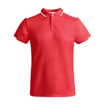 Polo de sport enfant en polyester à manches courtes 140 g/m² Roly Kurzarm-Kinder-Sport-Polo aus Polyester, 140 g/m2 Roly couleur rouge