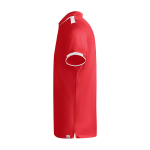 Polo de sport enfant en polyester à manches courtes 140 g/m² Roly Kurzarm-Kinder-Sport-Polo aus Polyester, 140 g/m2 Roly couleur rouge vue latérale