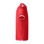 Polo de sport enfant en polyester à manches courtes 140 g/m² Roly Kurzarm-Kinder-Sport-Polo aus Polyester, 140 g/m2 Roly couleur rouge deuxième vue latérale