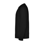 T-shirt technique pour enfants à manches longues 150 g/m² Roly Technisches Langarm-Sport-T-Shirt für Kinder, 150 g/m2 Roly couleur noir vue latérale