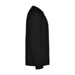 T-shirt technique pour enfants à manches longues 150 g/m² Roly Technisches Langarm-Sport-T-Shirt für Kinder, 150 g/m2 Roly couleur noir deuxième vue latérale