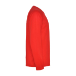 T-shirt technique pour enfants à manches longues 150 g/m² Roly Technisches Langarm-Sport-T-Shirt für Kinder, 150 g/m2 Roly couleur rouge deuxième vue latérale