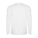 T-shirt technique pour enfants à manches longues 150 g/m² Roly Technisches Langarm-Sport-T-Shirt für Kinder, 150 g/m2 Roly couleur blanc deuxième vue arrière