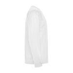 T-shirt technique pour enfants à manches longues 150 g/m² Roly Technisches Langarm-Sport-T-Shirt für Kinder, 150 g/m2 Roly couleur blanc deuxième vue latérale