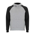 Sweat bicolore à capuche pour enfant 280 g/m² Roly Badet couleur noir
