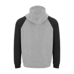 Sweat bicolore à capuche pour enfant 280 g/m² Roly Badet couleur noir deuxième vue arrière