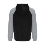 Sweat bicolore à capuche pour enfant 280 g/m² Roly Badet couleur noir mat deuxième vue arrière