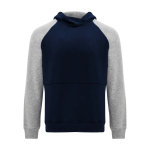 Sweat bicolore à capuche pour enfant 280 g/m² Roly Badet couleur bleu marine