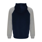 Sweat bicolore à capuche pour enfant 280 g/m² Roly Badet couleur bleu marine deuxième vue arrière