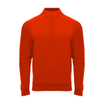 Sweat-shirt enfant à manches longues avec zip court 200 g/m² Roly Langarm-Kinder-Sweatshirt mit Logo, 200 g/m2 Roly couleur rouge