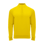 Sweat-shirt enfant à manches longues avec zip court 200 g/m² Roly Langarm-Kinder-Sweatshirt mit Logo, 200 g/m2 Roly couleur jaune