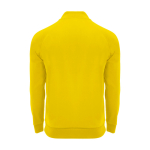 Sweat-shirt enfant à manches longues avec zip court 200 g/m² Roly Langarm-Kinder-Sweatshirt mit Logo, 200 g/m2 Roly couleur jaune deuxième vue arrière