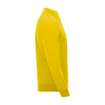 Sweat-shirt enfant à manches longues avec zip court 200 g/m² Roly Langarm-Kinder-Sweatshirt mit Logo, 200 g/m2 Roly couleur jaune deuxième vue latérale