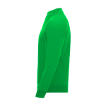Sweat-shirt enfant à manches longues avec zip court 200 g/m² Roly Langarm-Kinder-Sweatshirt mit Logo, 200 g/m2 Roly couleur vert vue latérale