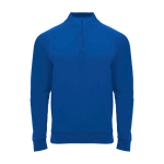 Sweat-shirt enfant à manches longues avec zip court 200 g/m² Roly Langarm-Kinder-Sweatshirt mit Logo, 200 g/m2 Roly couleur bleu roi